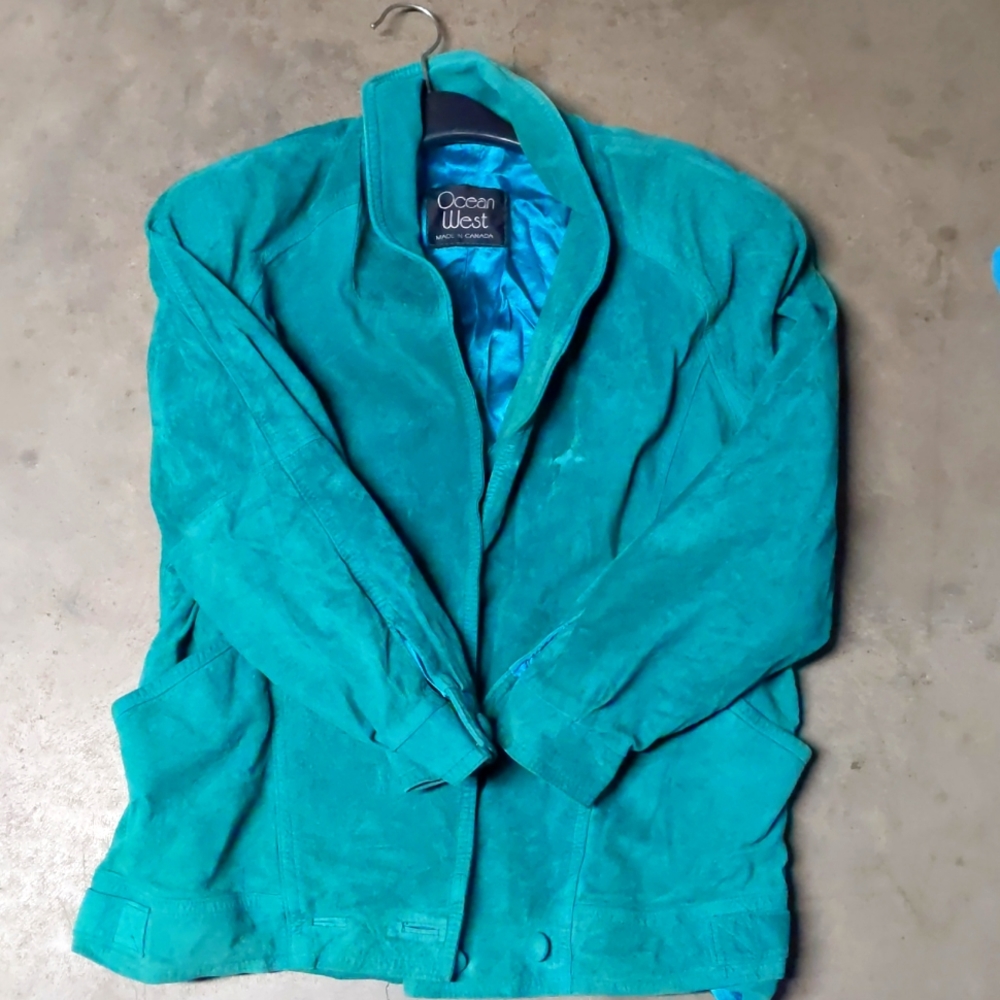 Ocean West Suede Jacket Retro 90s